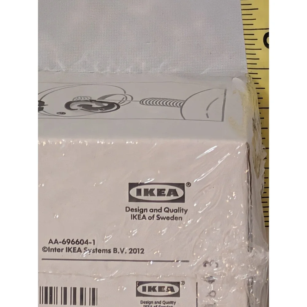 IKEA Blast Curtain Rod‎ End Set of 2 White